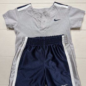 Grey and Navy Nike Set